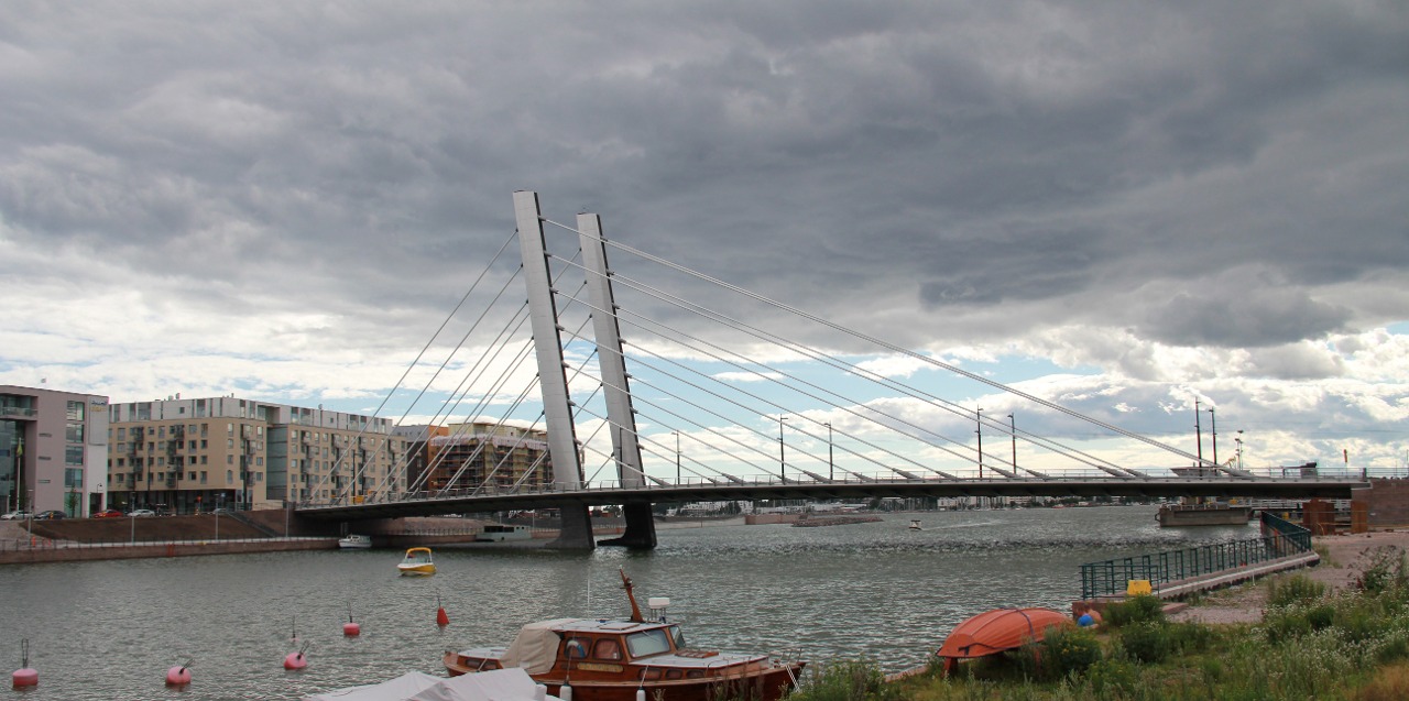 Crusell bridge, Helsinki, Finland. Completed 2011.