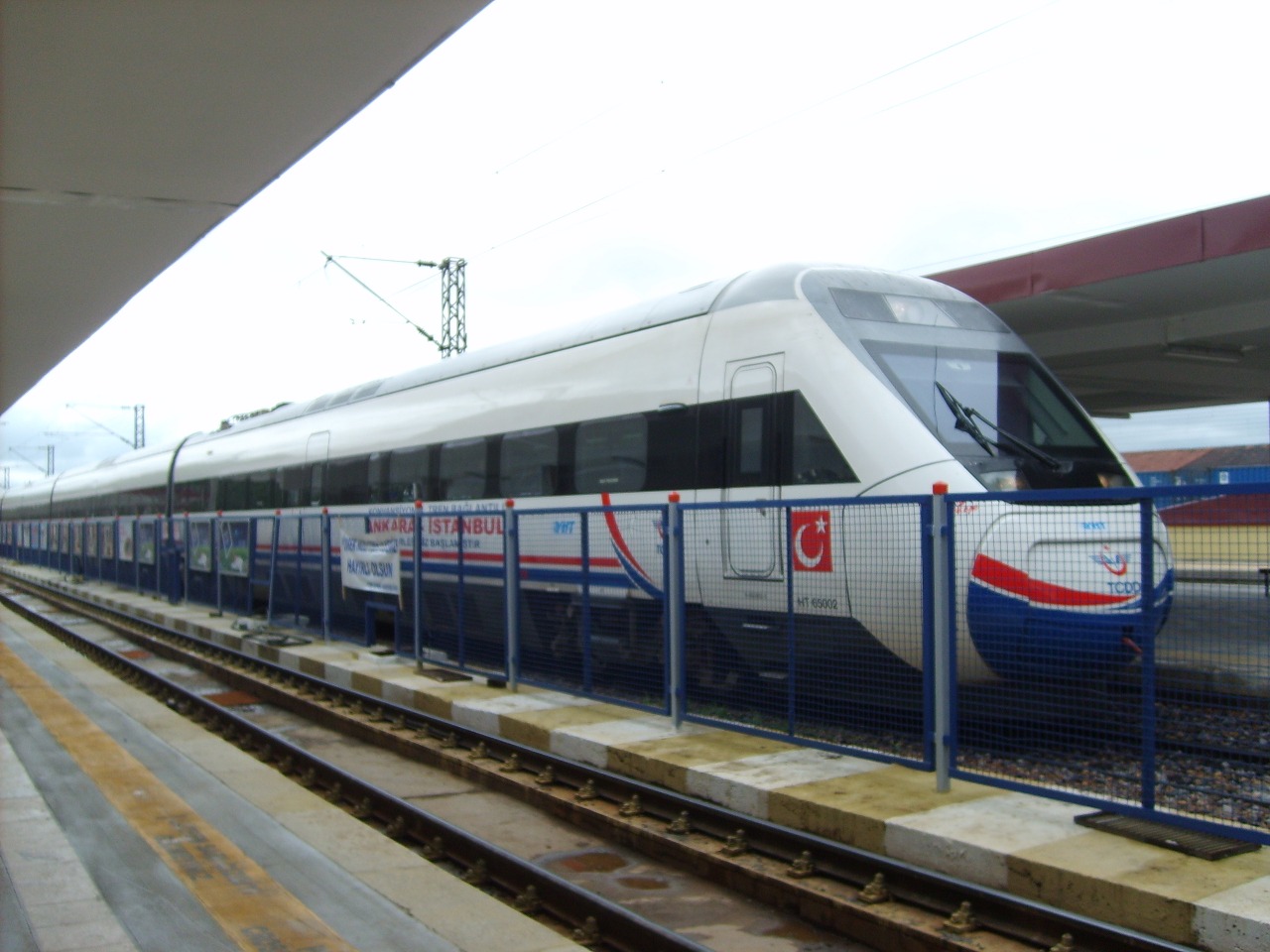 High-speed Rail at Eskişehir Station in Türkiye