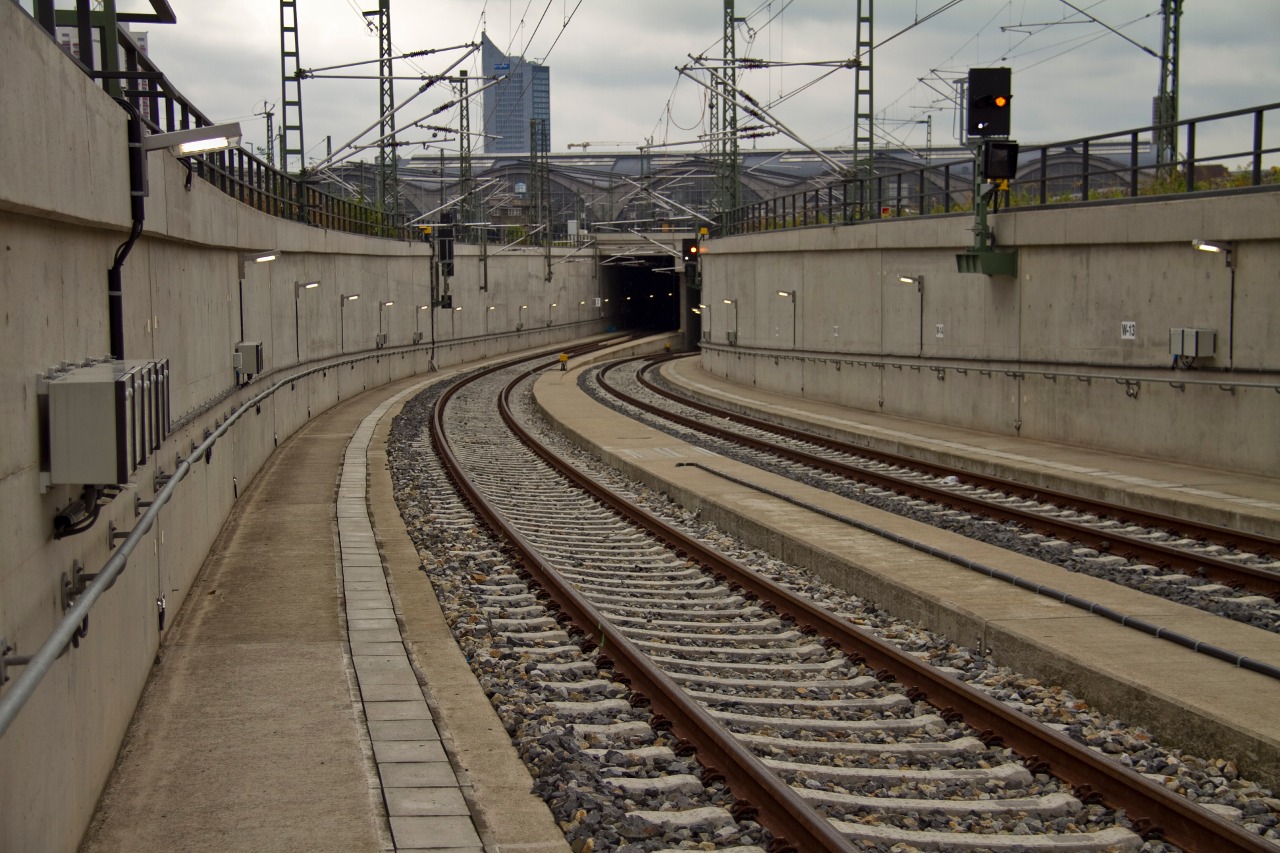 Nordwesteinfahrt City-Tunnel Leipzig