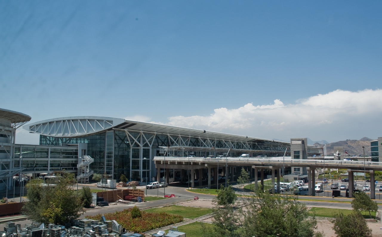 Arturo Merino Benitez International Airport terminal building, Santiago, Chile, Dec. 2010