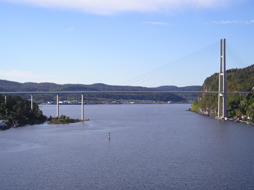 The bridge "Grenlandsbrua", Telemark, Norway