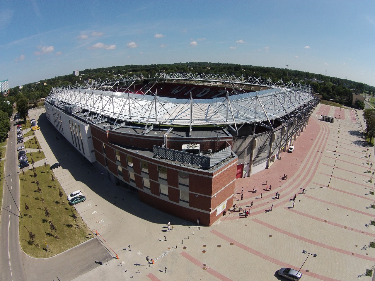 Stadion Widzewa, Widok z lotu drona. Łódź Widzew 29-07-2017