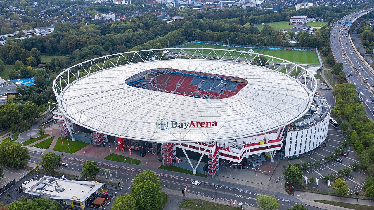 The BayArena, home stadium of Bayer 04 Leverkusen