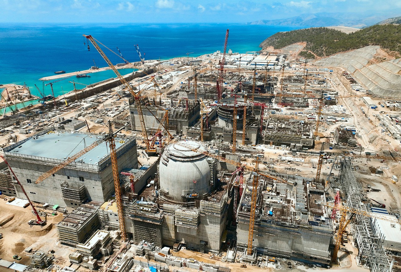 Nuclear power plant under construction in Akkuyu, Turkey