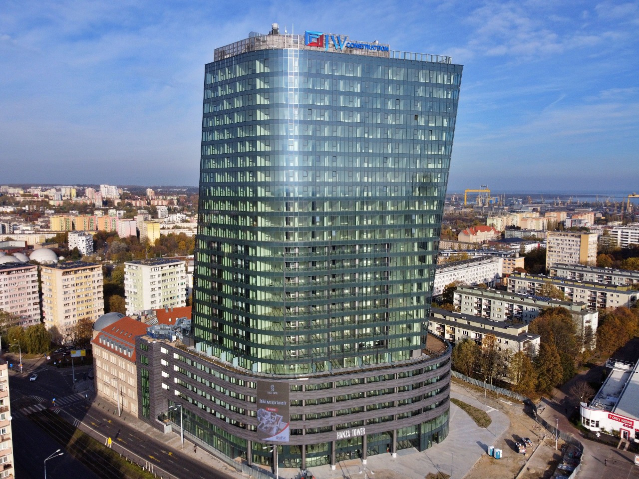 Wieżowiec "Hanza Tower" w Szczecinie