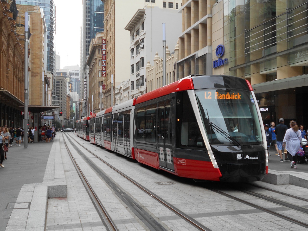 New trams operating in George street Sydney CBD - late December 2019 - 49281061742