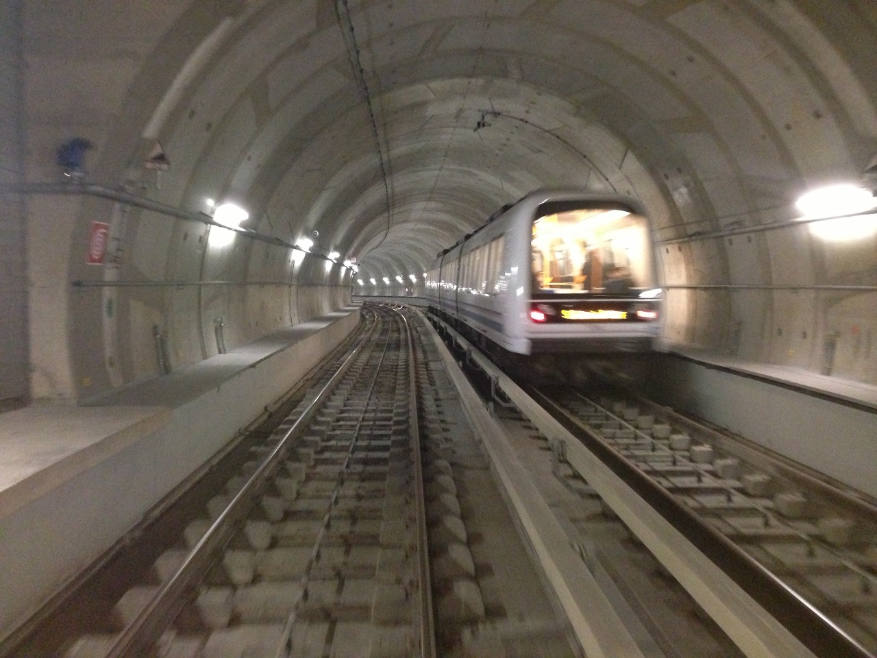 Brescia Metro train photographed in March 2013