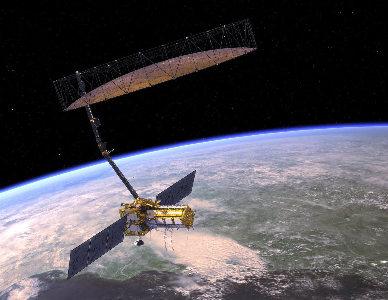 Artist concept of NISAR.