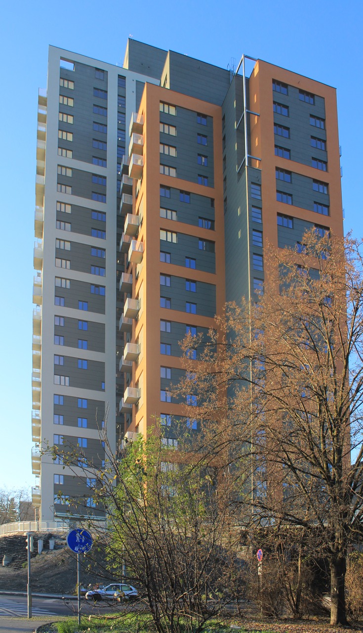 Building of Rezidence Eliška, Freyova, Prague-Vysočany, Czech Republic