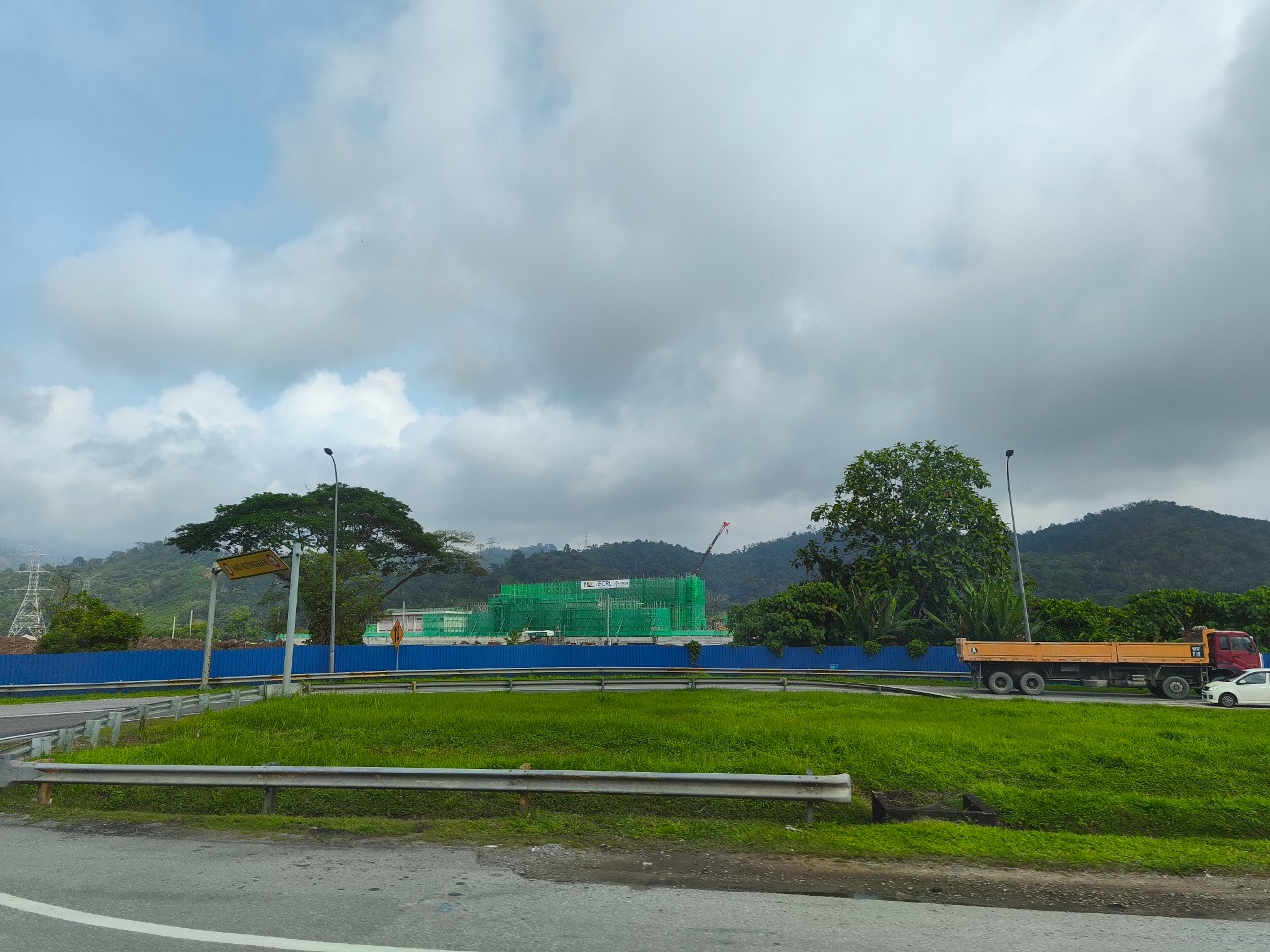 ECRL viaduct construction near Bentong
