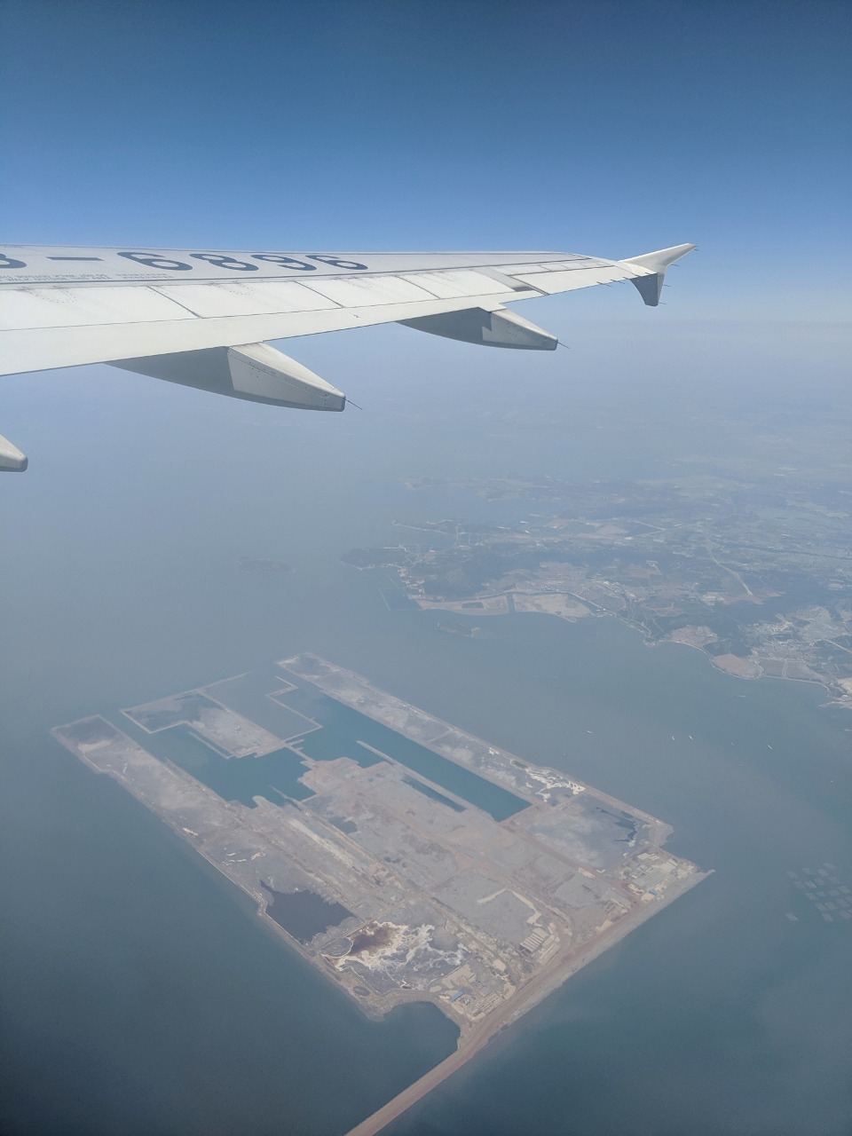 Aerial view of Dalian Jinzhouwan International Airport