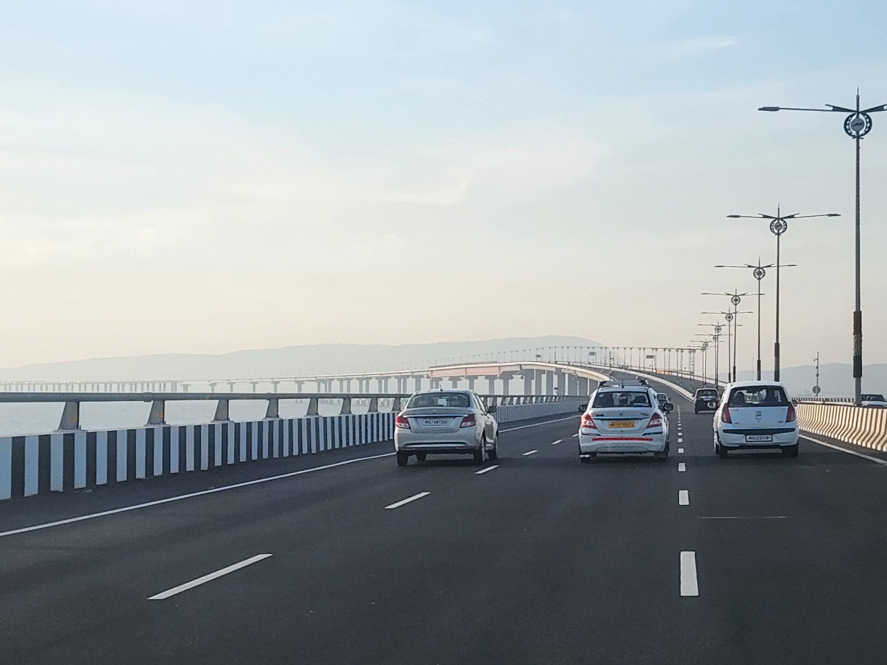 Sea bridge connecting South Mumbai with Navi Mumbai