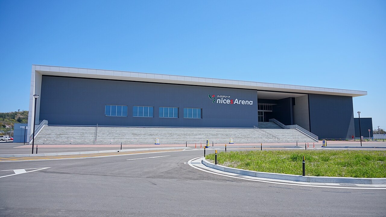 Yurihonjo Arena (aka. Nices Arena) in Yurihonjo City, Akita, Japan