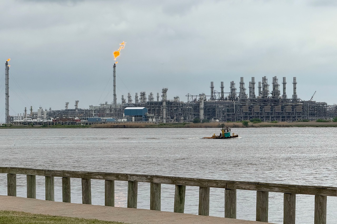 Cheniere Sabine Pass LNG Terminal in Cameron Parish, Louisiana