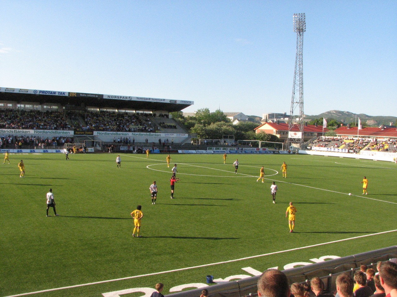 Aspmyra stadion, Bodø/Glimts stadion i Bodø. Kampen er B/G-Sogndal