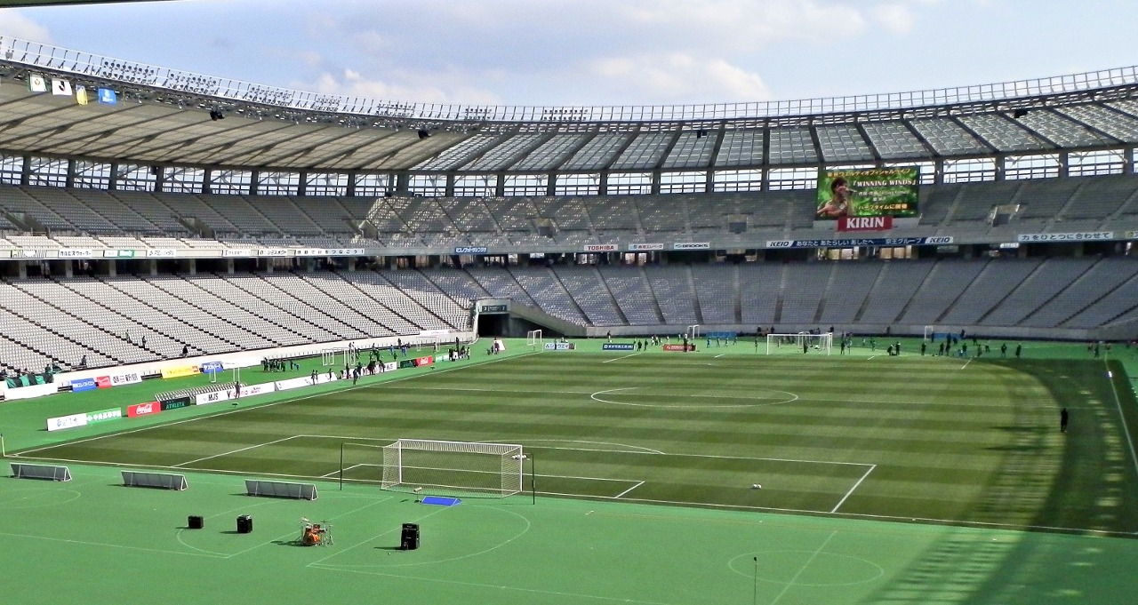 味の素スタジアム東京ヴェルディ試合前、先行入場開始直後の様子。
