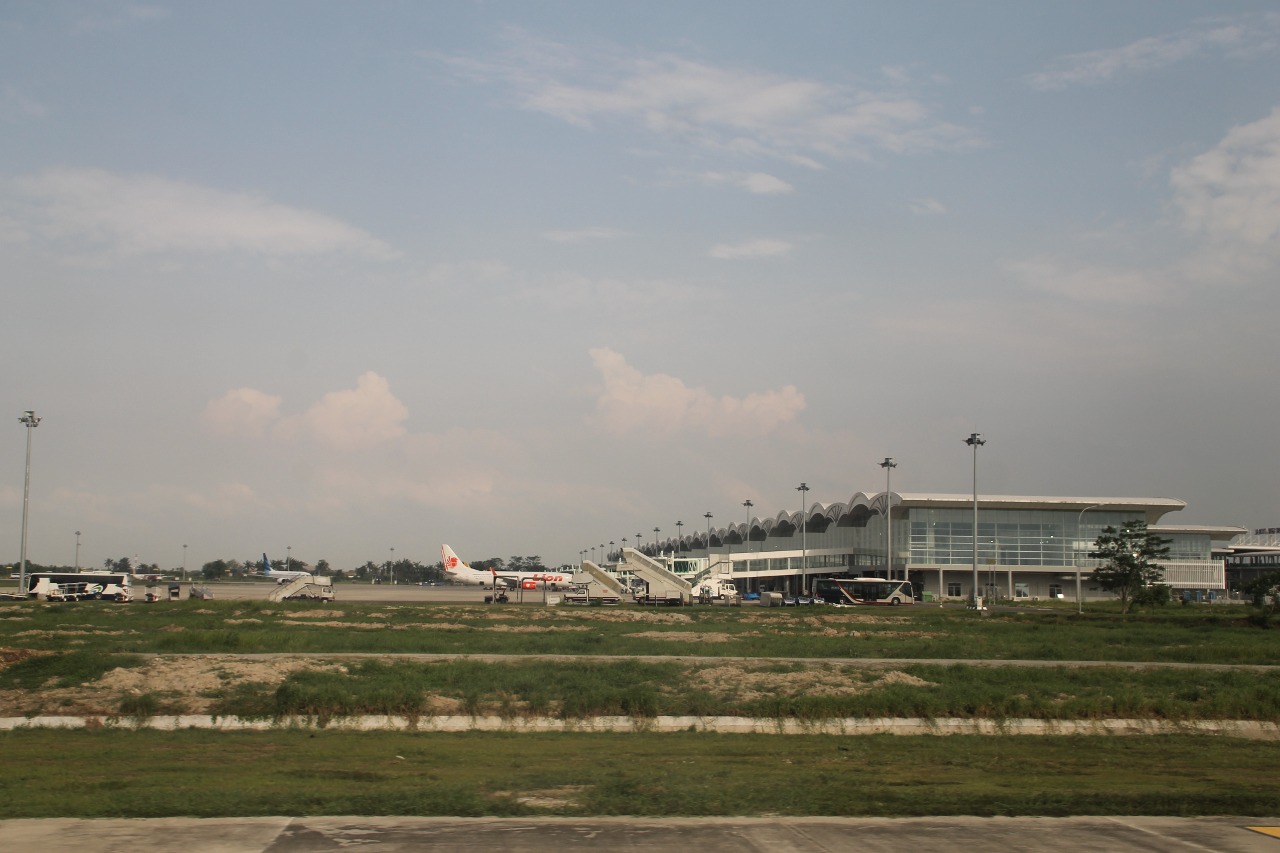 Apron of the Kuala Namu airport in Medan, Indonesia