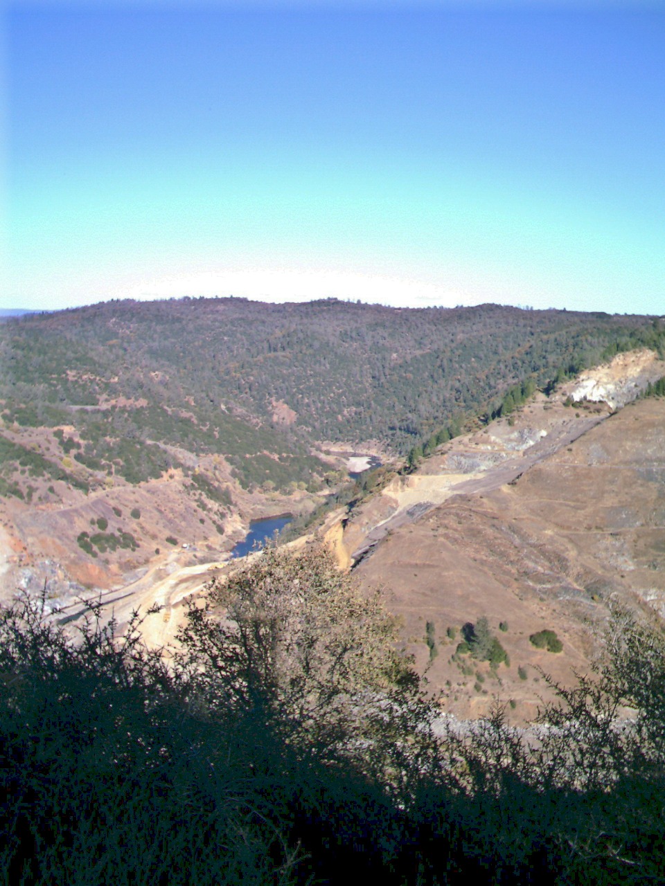 Auburn Dam site, Placer/El Dorado Counties, CA, viewed from a distance