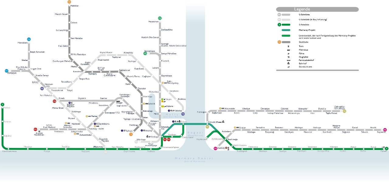 Marmaray Project suburban rail Istanbul