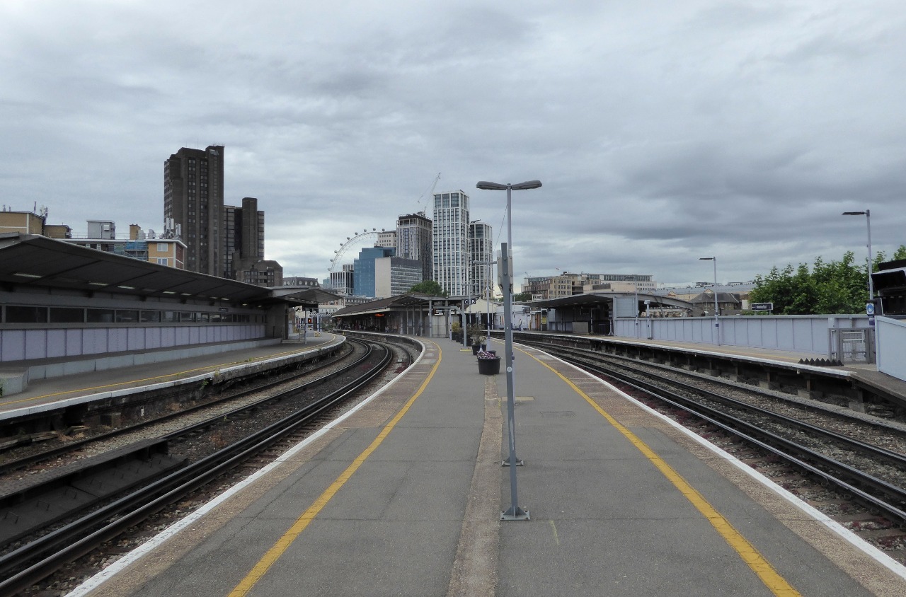 West Facing View of Waterloo East Railway Station in the London Borough of Lambeth.