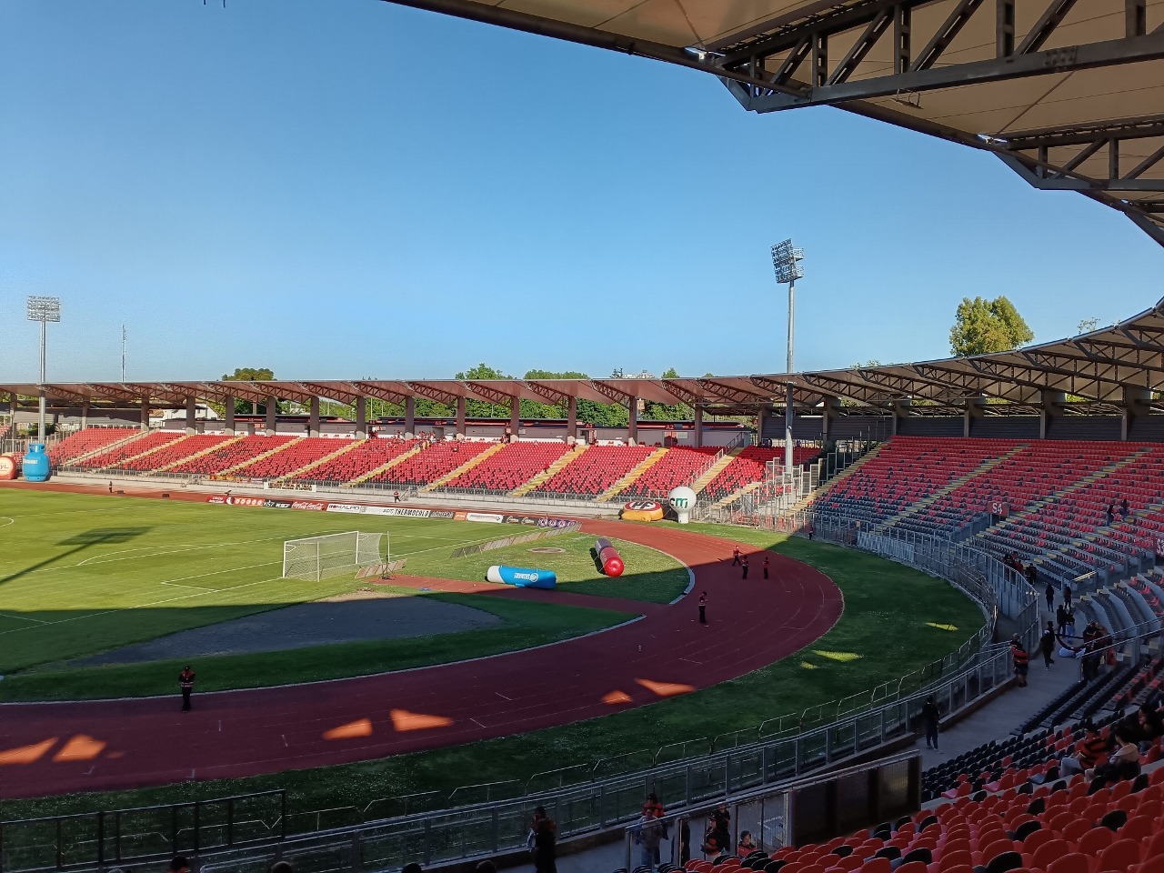 Estadio Fiscal de Talca photographed in November 2024 after its 2017–2019 expansion and before separate 2025 upgrades
