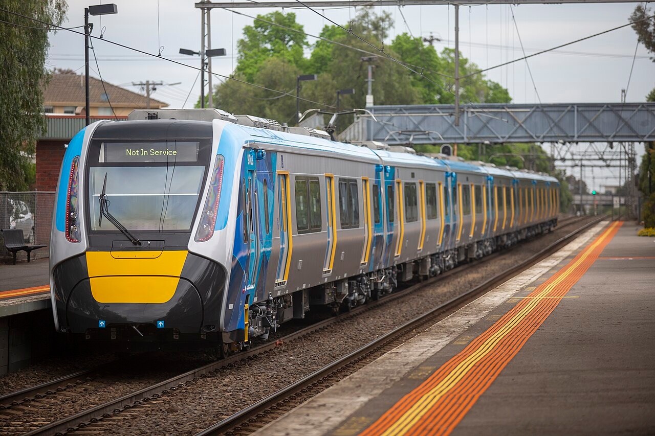 HCMT at Seddon testing on the werribee line