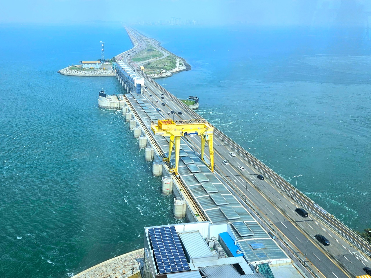 Sihwa Lake Tidal Power Station from T-Light Observatory