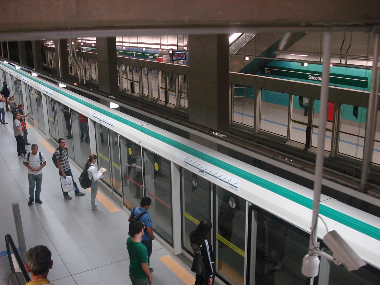 Sacomã Station - Line 2 - Green of Sao Paulo Metro.