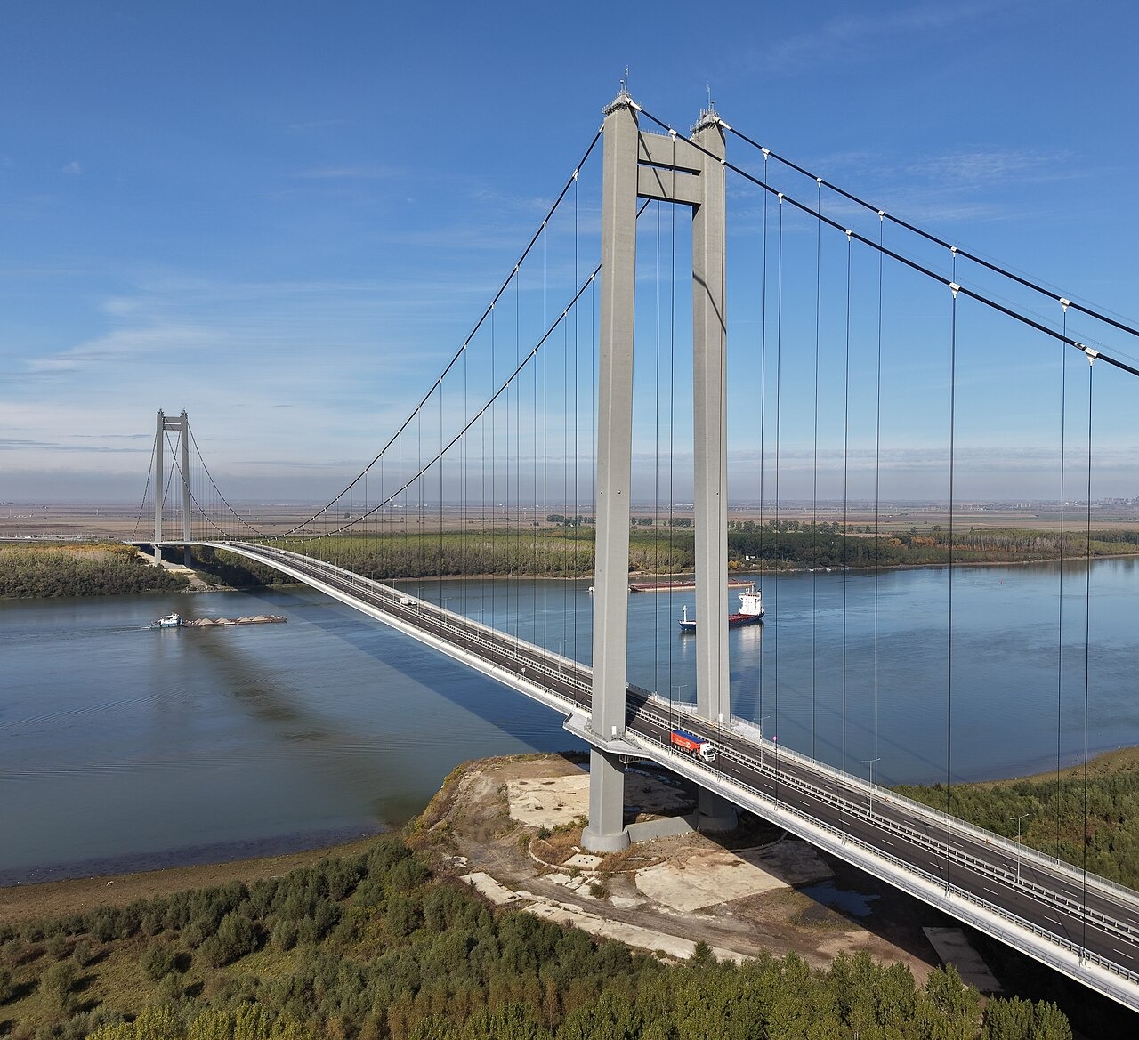 The Brăila Bridge, Romania