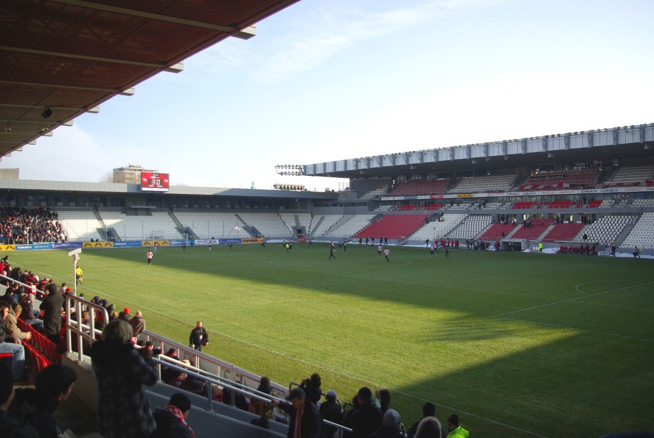 Stadion Cracovii in Kraków, Poland.