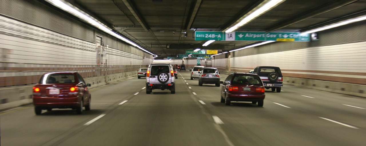 Interstate 93 tunnel in Boston, part of the Big Dig