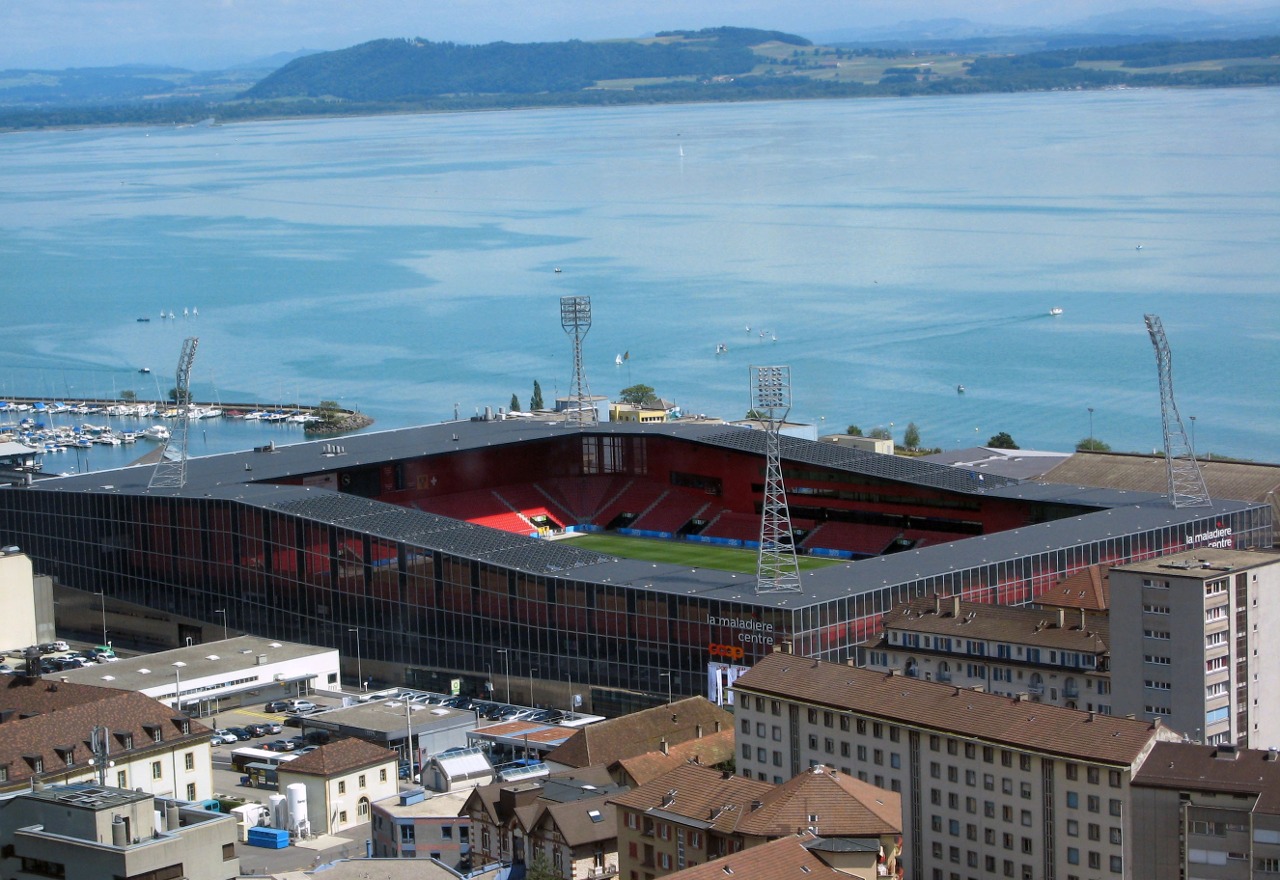 Stade de la Maladière, a multi-use stadium in Neuchâtel, Switzerland.