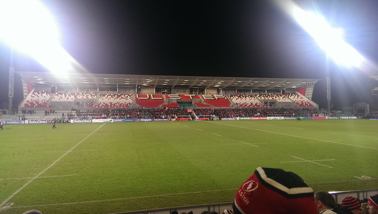 Kingspan Stadium (formerly known as Ravenhill). View from East Terrace