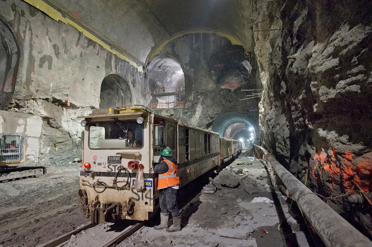 Progress continues on the East Side Access project as of February 12, 2013. This photo shows work on the caverns underneath Grand Central Terminal that will house a future concourse for arriving and departing Long Island Rail Road trains.