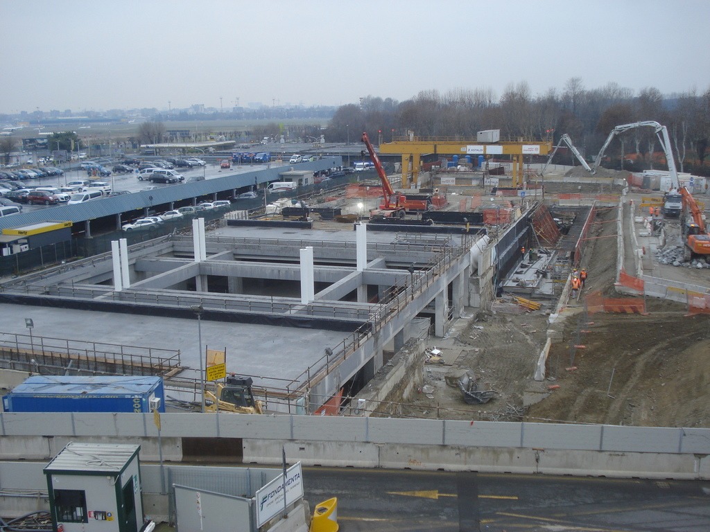 Stazione Aeroporto di Linate della linea M4 a gennaio 2016. Foto di prosugno